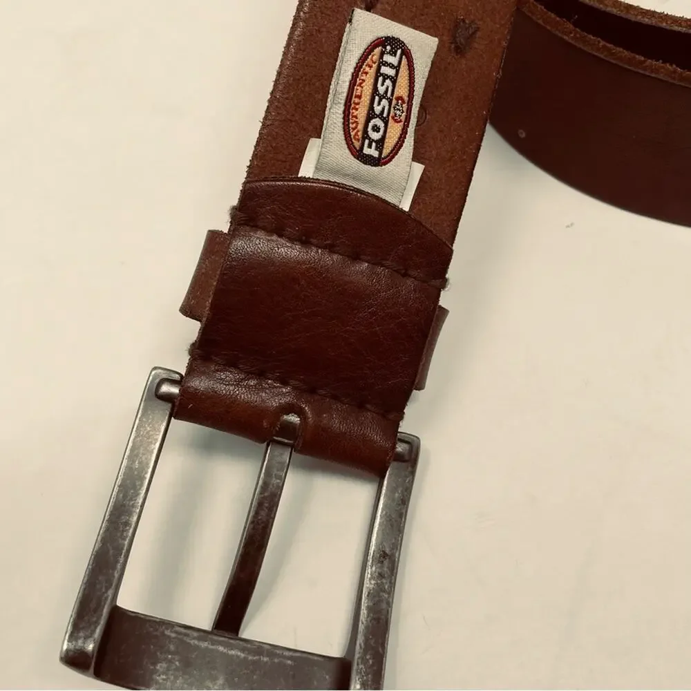 Fossil Brown Leather Men's 1.5